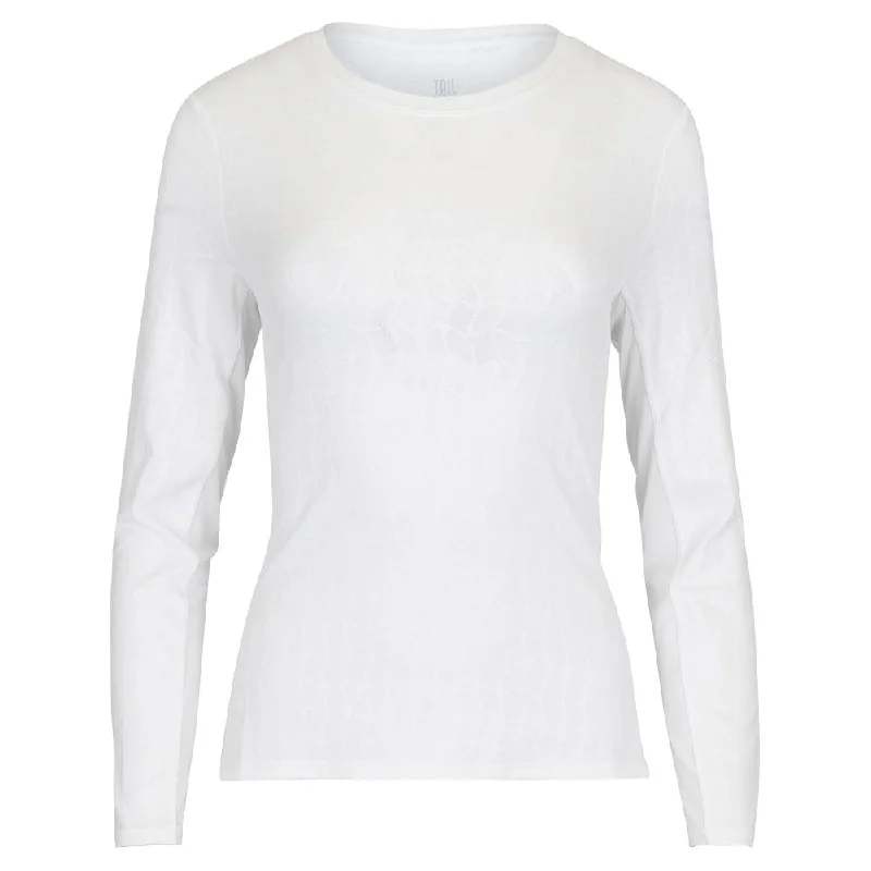 Women`s Sunlee Long Sleeve Tennis Top Oval Jacquard