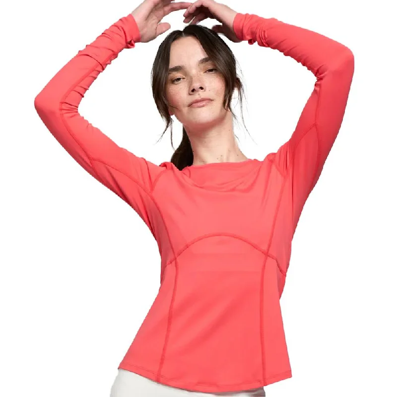 Women`s Elite Titan Long Sleeve Tennis Top Cayenne