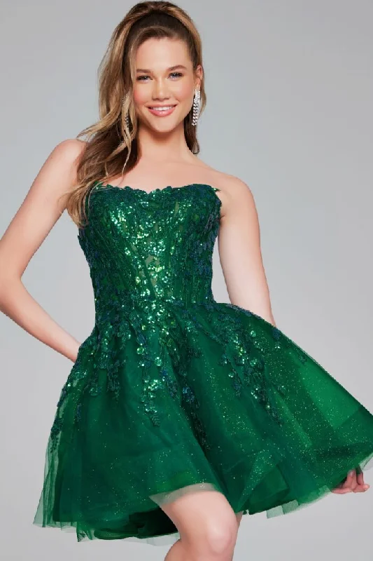 Jovani 40385 Fitted Short Sequin Cocktail Dress