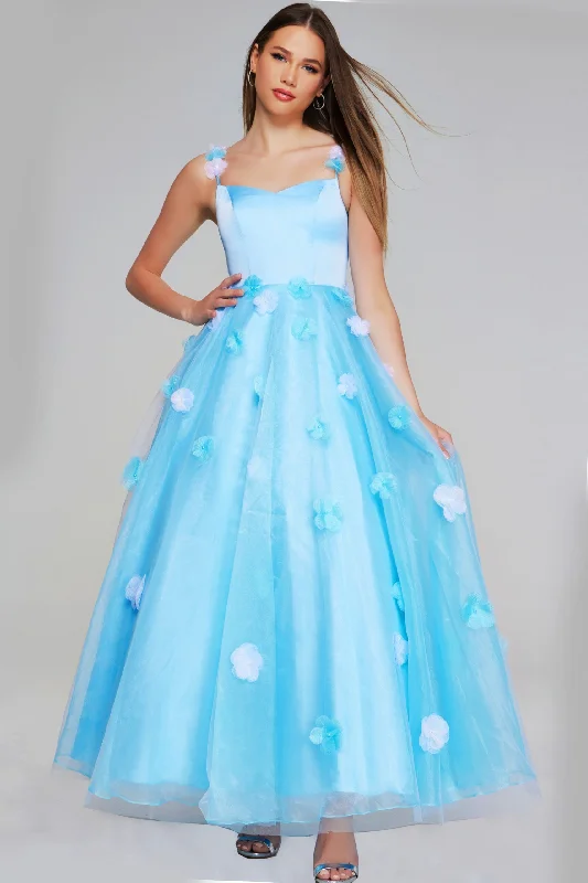 Jovani K25988 Prom Girls Dresses Long Floral Applique Ball Gown