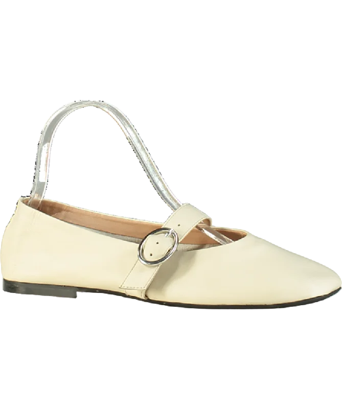 ASOS Cream Mary Jane Ballet Flats UK 5 EU 38 ?