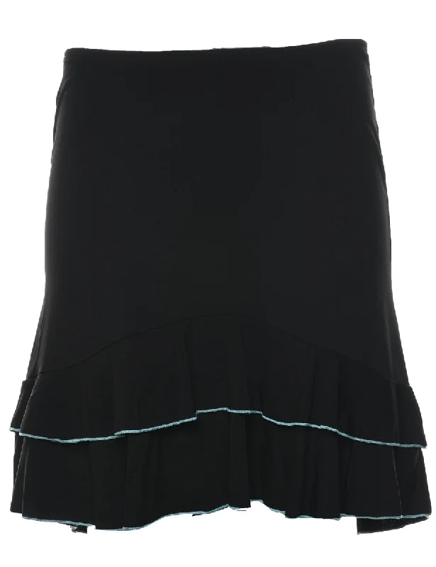 Black A-line Skirt - S