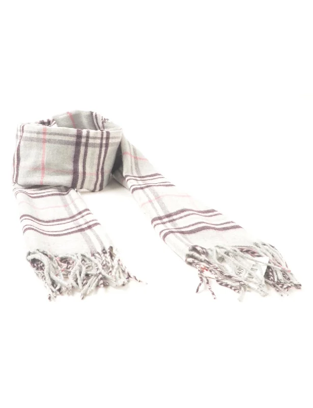 Checked Winter Scarf - XL