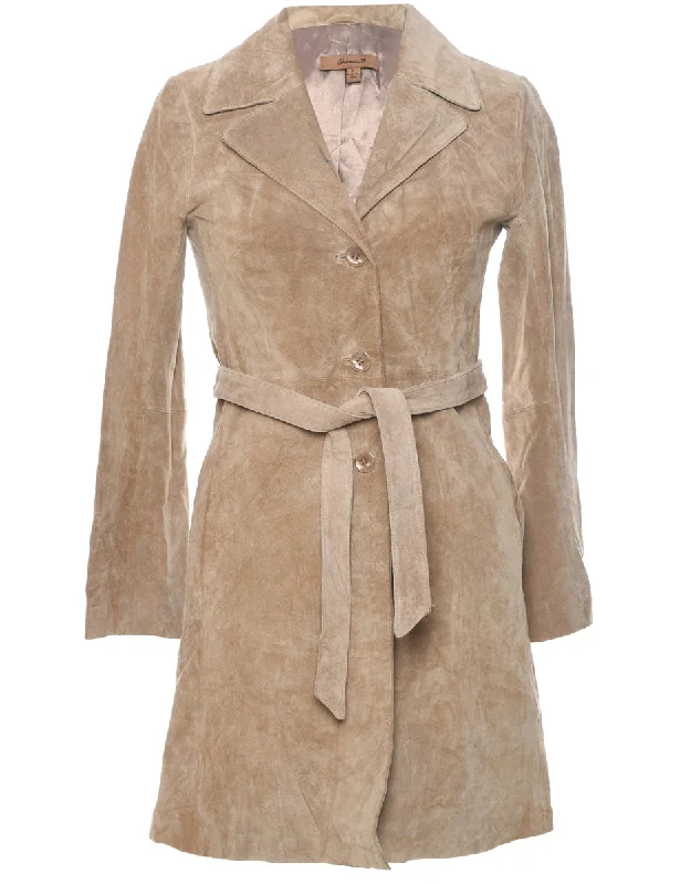 Light Brown Suede Jacket - S