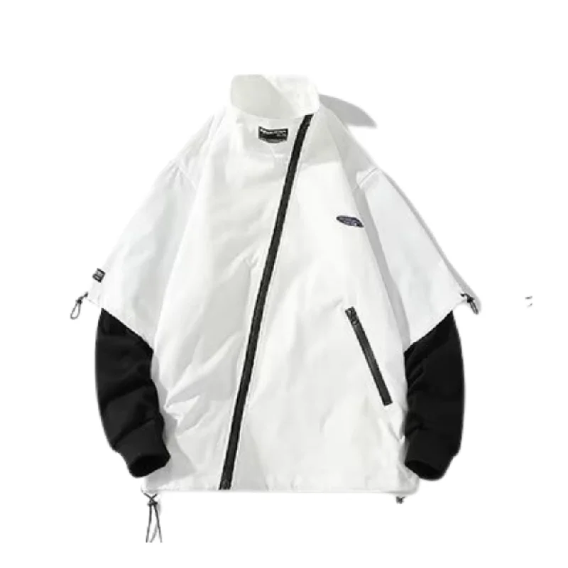 Outdoor Fake Two-Piece Panel Jacket