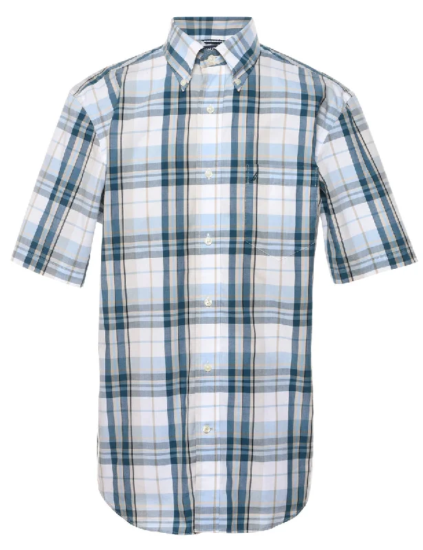 Nautica Short Sleeve Checked Shirt - M