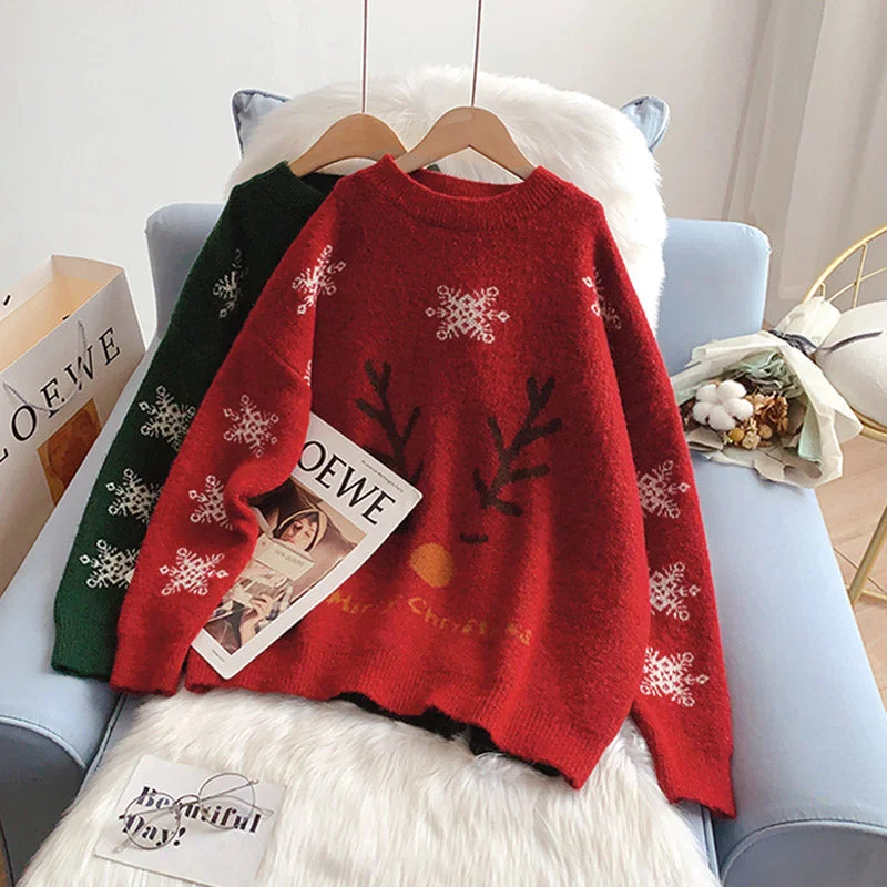 Festive Christmas clothes Ketong fawn sweater  5257