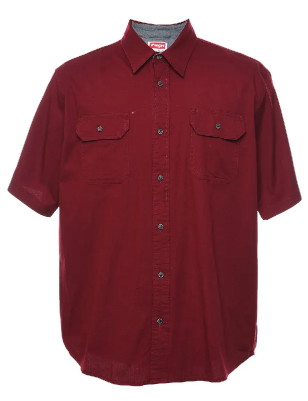 Wrangler Red Short Sleeved Shirt - L