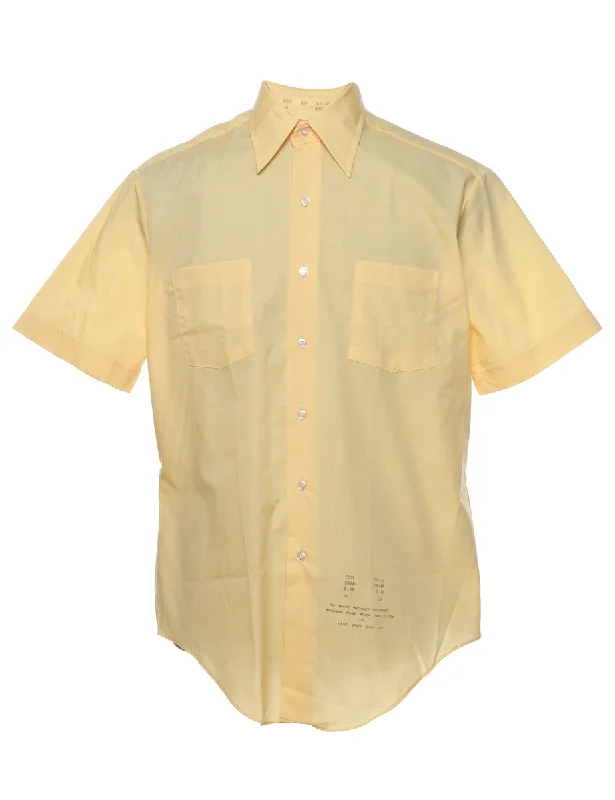 Yellow Short Sleeve Shirt - L