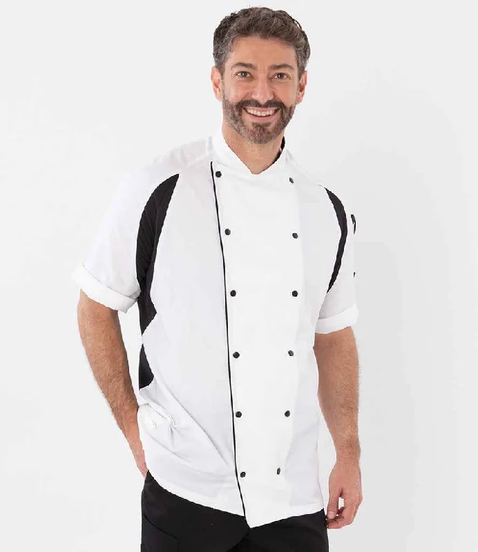 Le Chef Short Sleeve Executive Jacket | White/Black