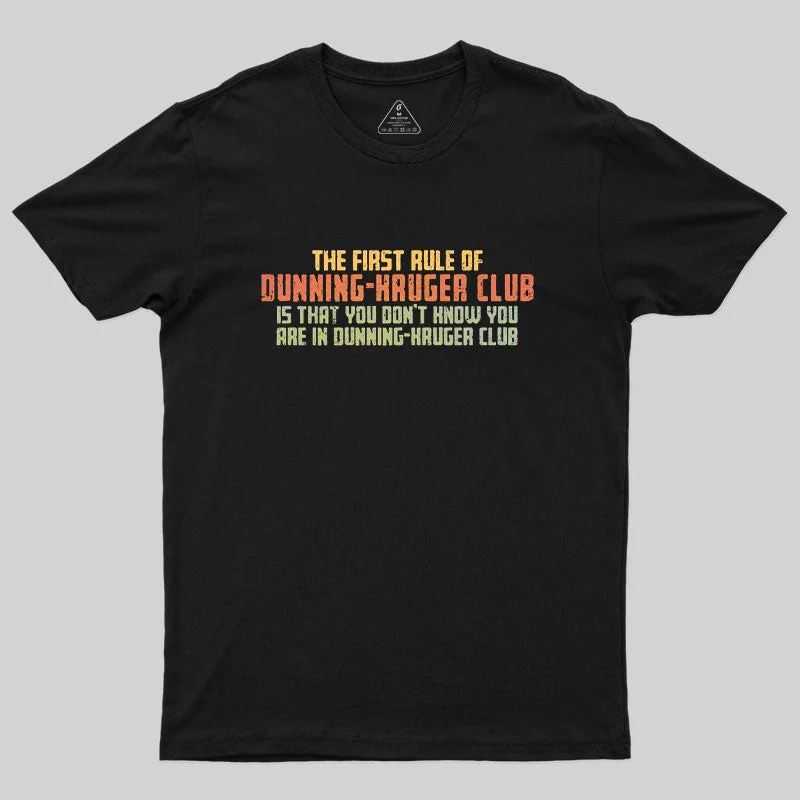 Dunning Kruger Club Geek T-Shirt