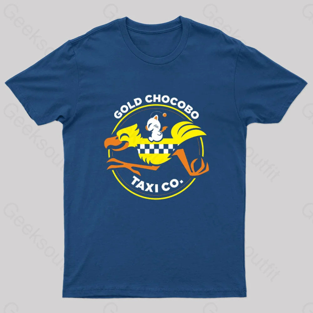 Gold Chocobo Taxi Co Nerd T-Shirt