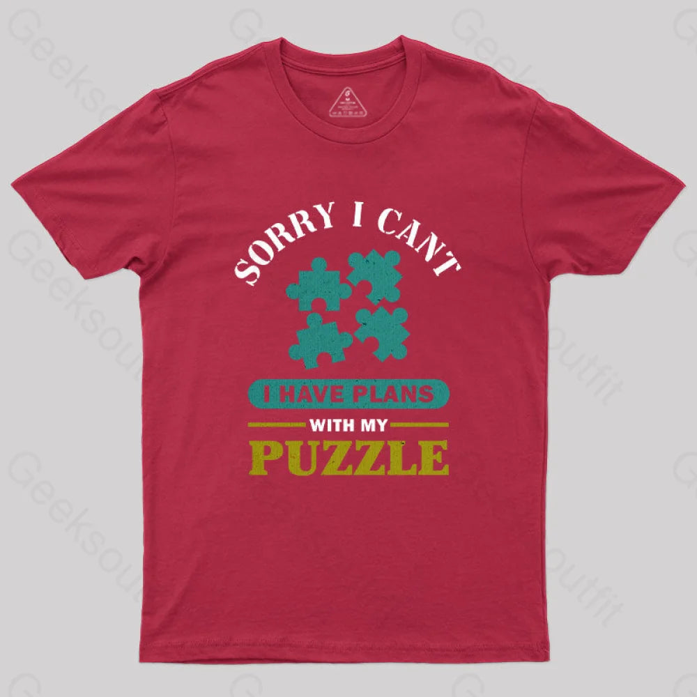 I Have Plans With My Puzzle T-Shirt