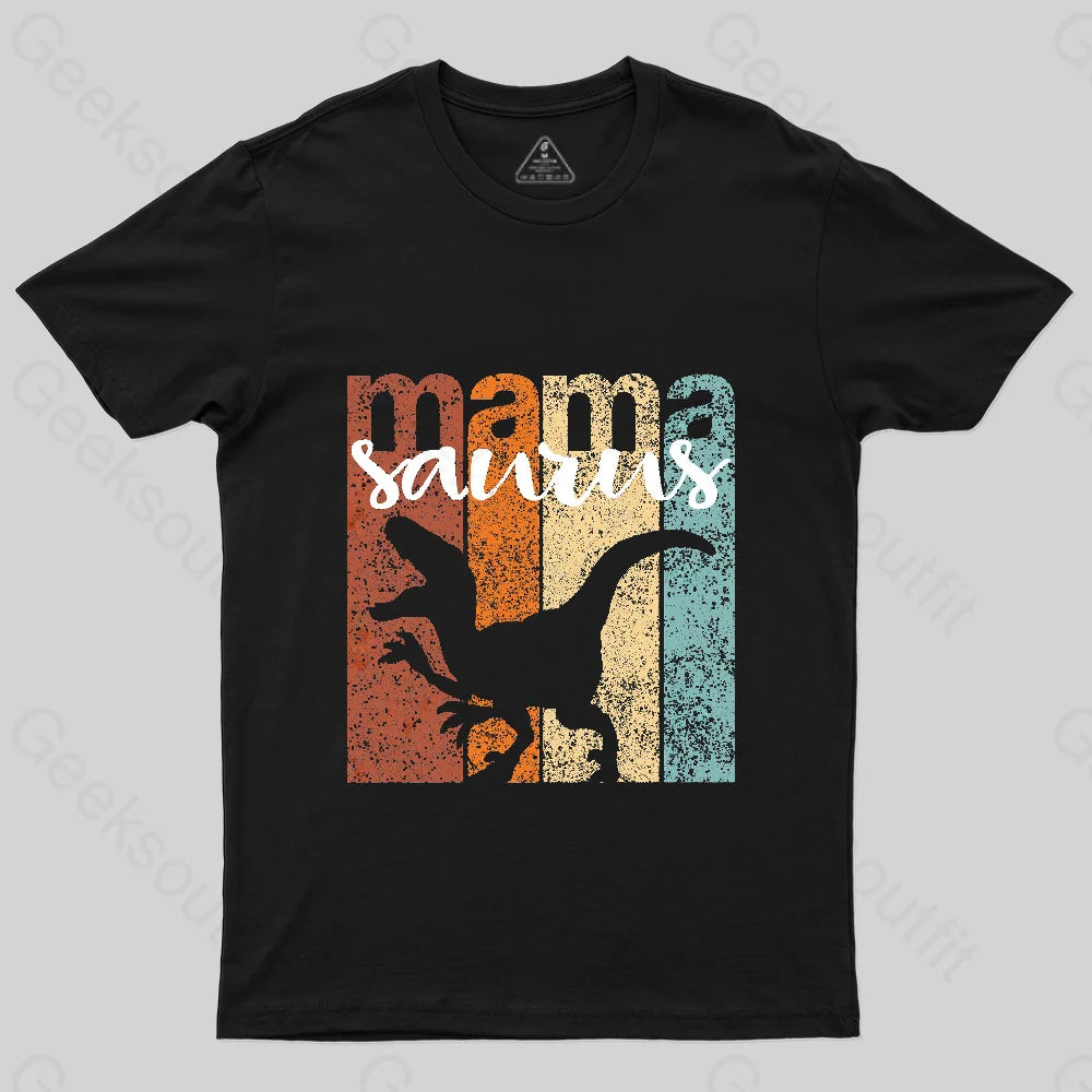 Mamasaurus Mother's Day Fitted Scoop T-Shirt