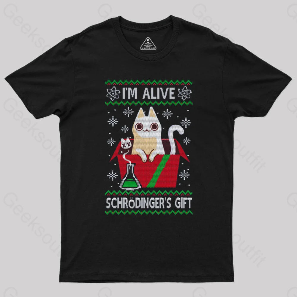 Schrdinger's Gift - Ugly Christmas Sweater T-Shirt