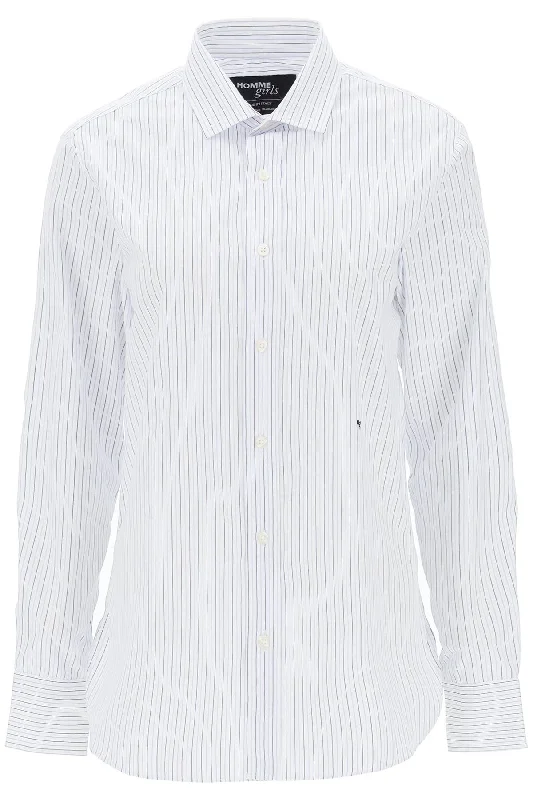 Homme Girls Women's Striped Poplin Shirt