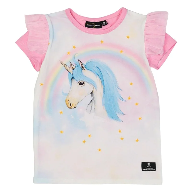 UNICORN TULLE SLEEVE TSHIRT