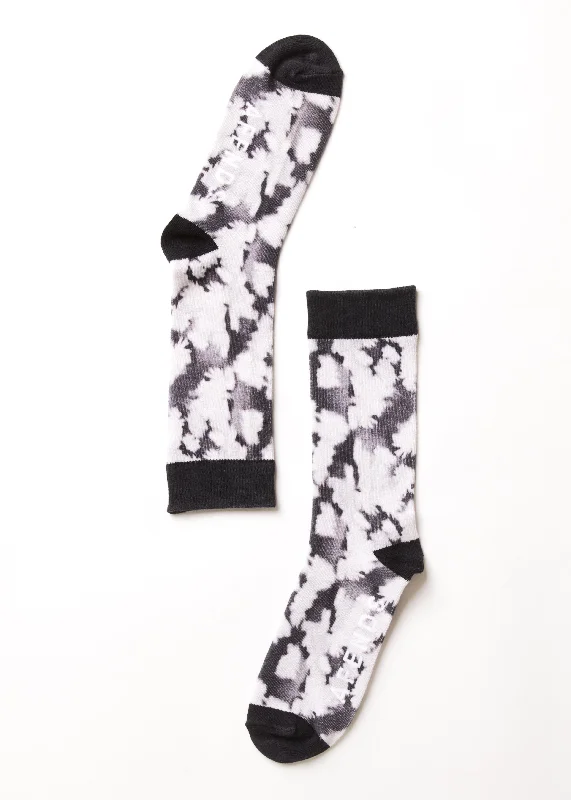 AFENDS Unisex Linger - Unisex Crew Socks - Black