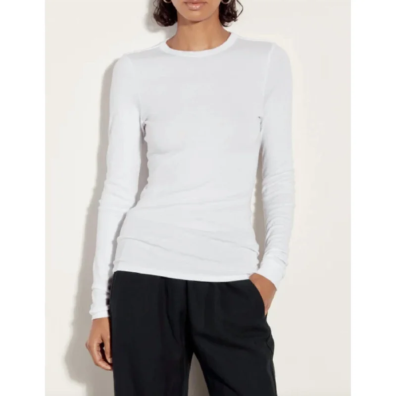 Enza Costa - Supima Cotton L/S Crew Top