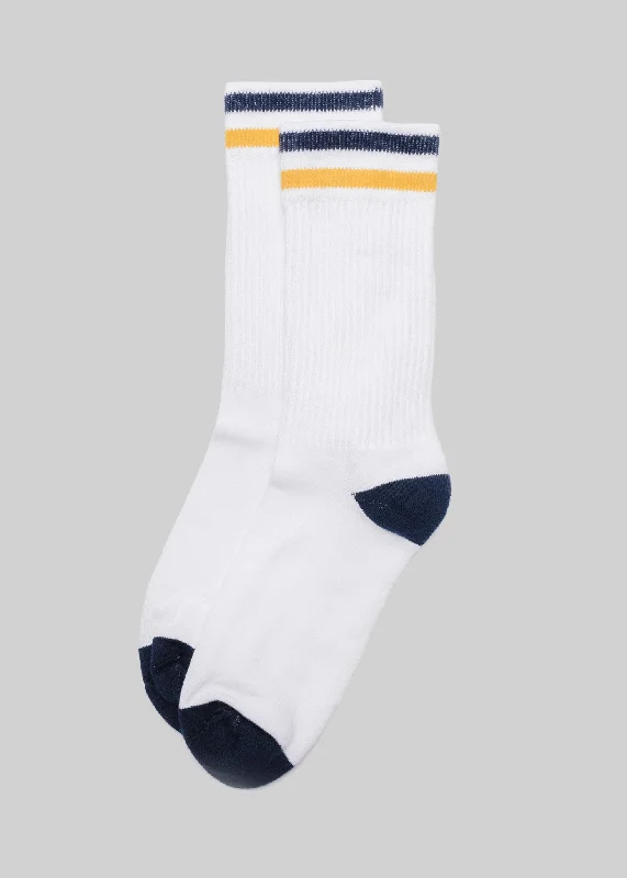 christmas (navy/gold stripe)