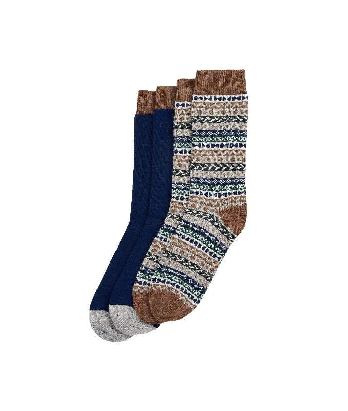 Fairisle Socks (Set of 2) - Multi