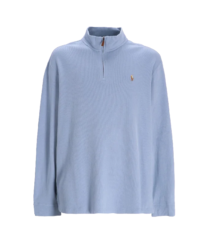 Estate-rib Quarter-zip Pullover - Blue