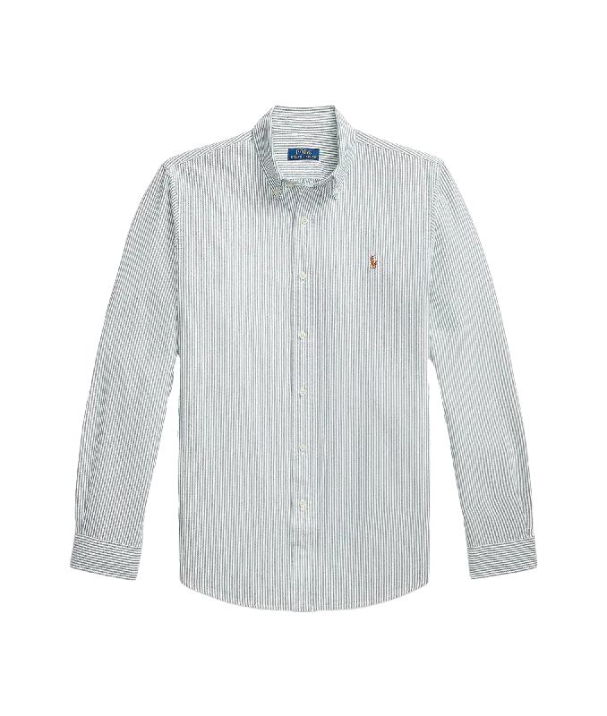 Custom Fit Striped Oxford Shirt - Multi