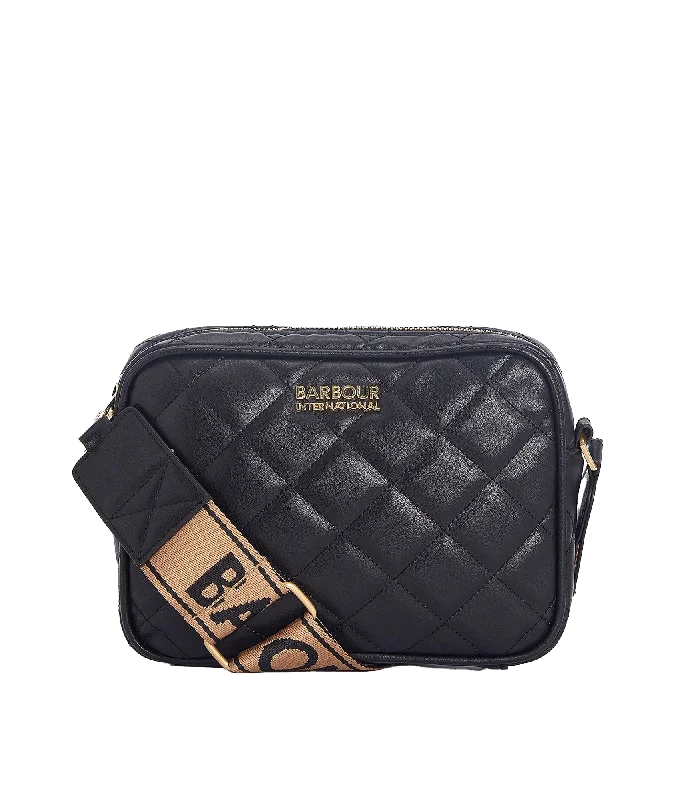 Sloane Quilted Crossbody Bag - Black