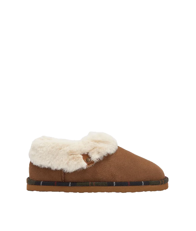 Eloise Slipper Boots - Brown