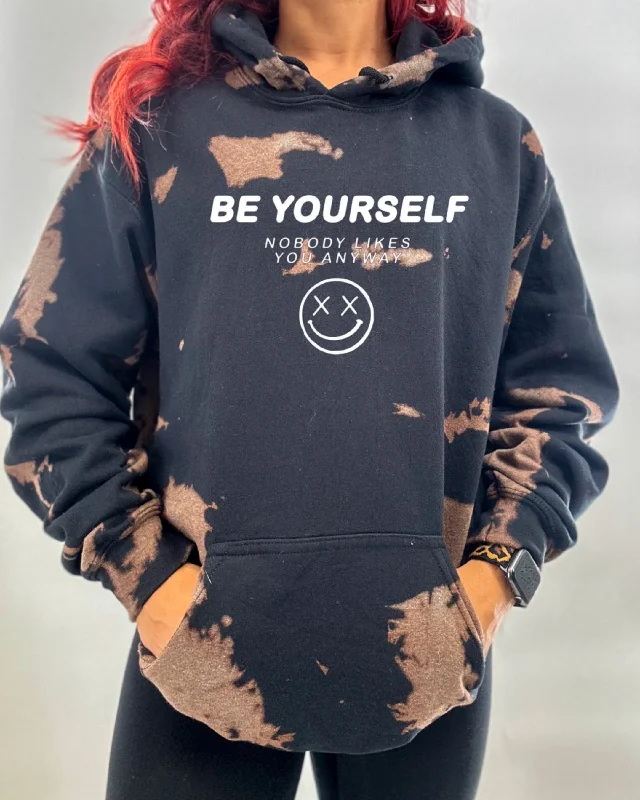 Salty Savage Unisex "Be Yourself" Classic Hoodie | Bleach Washed