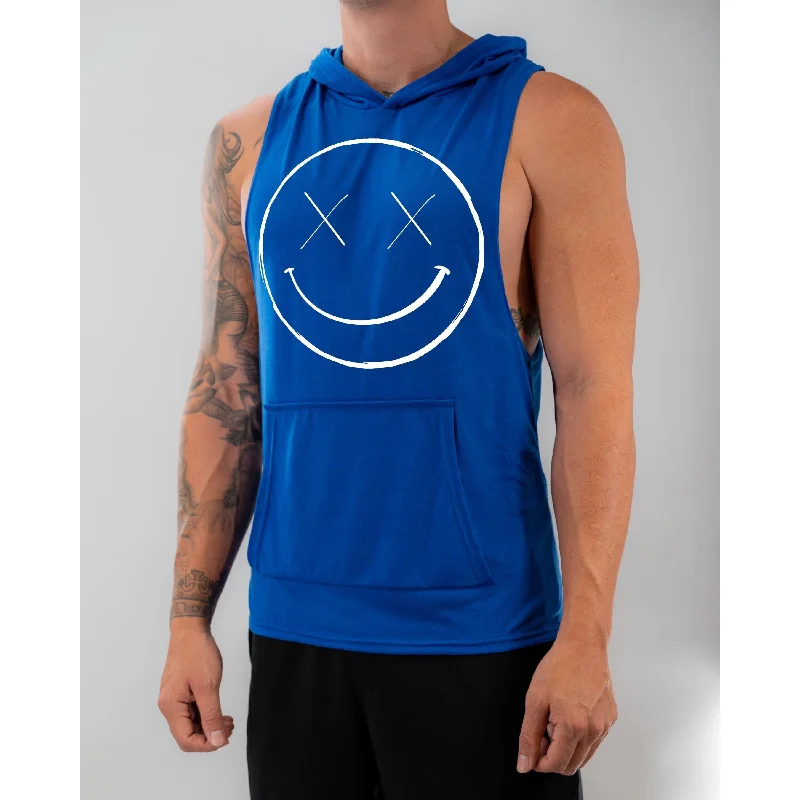 Salty Savage Unisex "OG Smile" Sleeveless Muscle Tank Hoodie