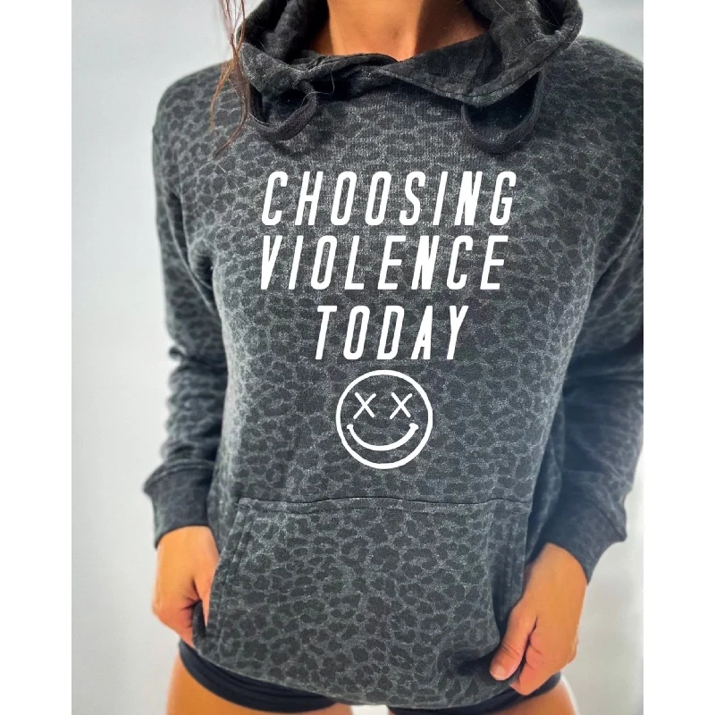 Salty Savage Unisex “CHOOSING VIOLENCE TODAY” Lounge Hoodie