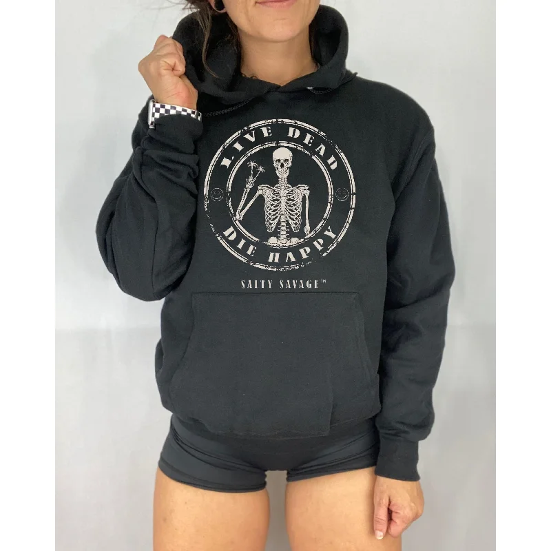 Salty Savage Unisex "Live Dead, Die Happy" Classic Hoodie