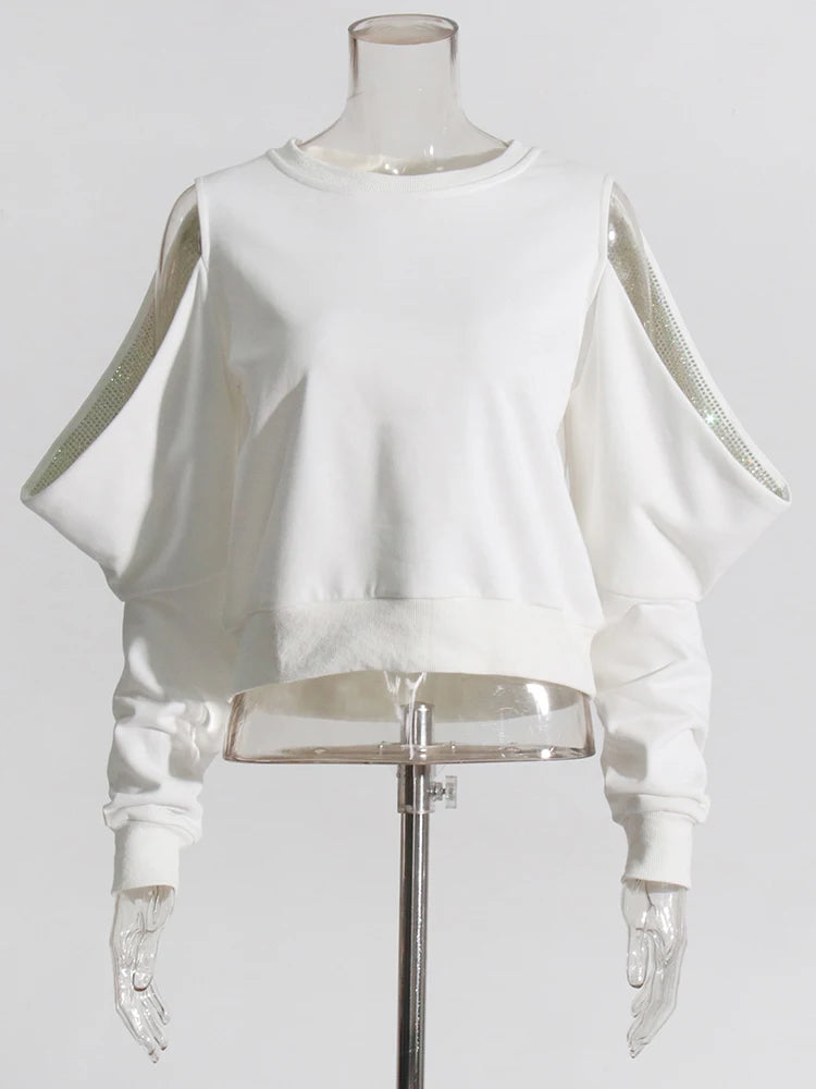 Crystal Embellished Sweatshirt