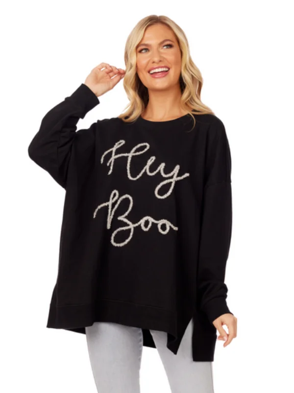 Hey Boo Sparkle Sweatshirt