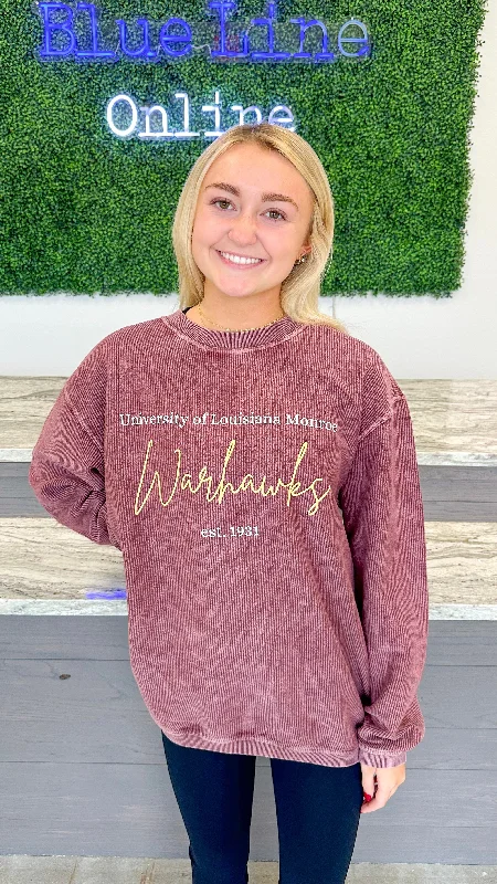 "University Of Louisiana Monroe" Corded Sweatshirt