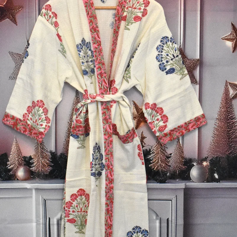 Handcrafted Cotton Women Robe – Comfortable & Stylish