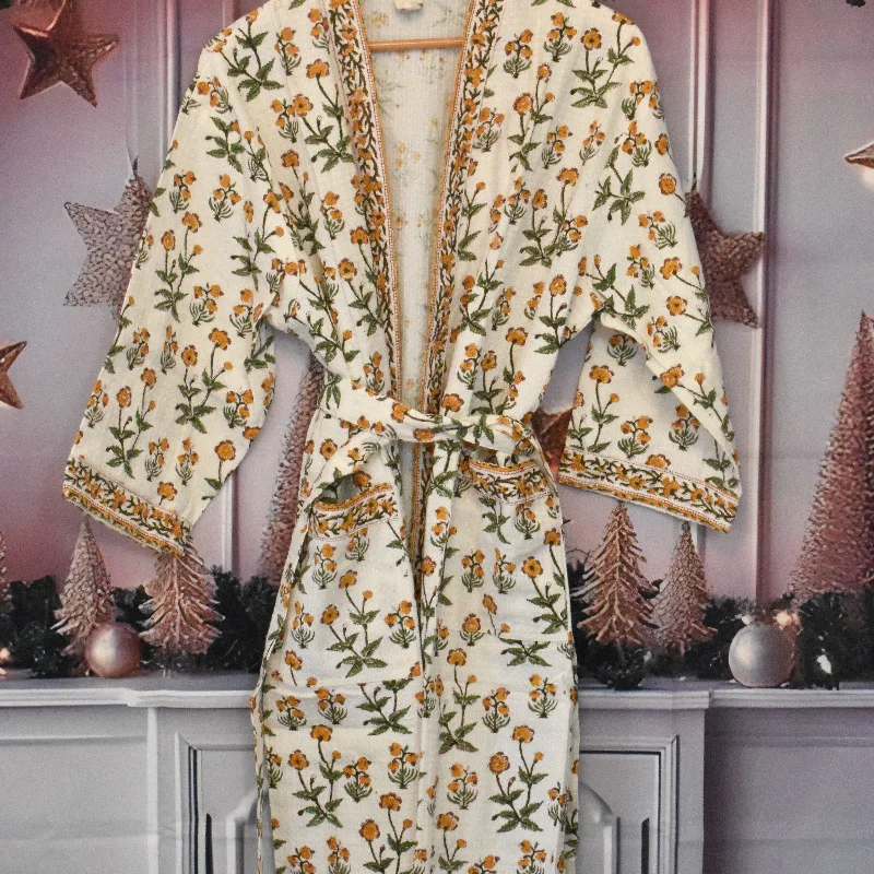 Handcrafted Cotton Women Robe – Comfortable & Stylish