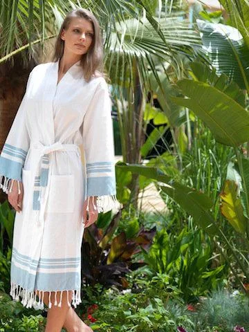 TURKISH COTTON-PESTEMAL ROBE