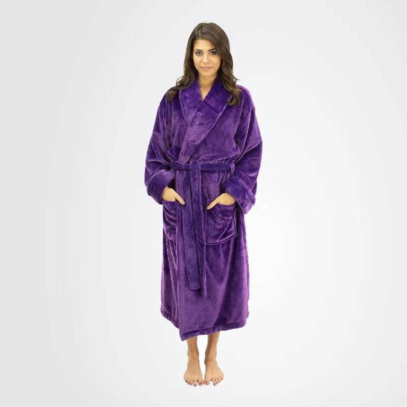 Women's Tahoe Shawl Collar Microfleece Bathrobe